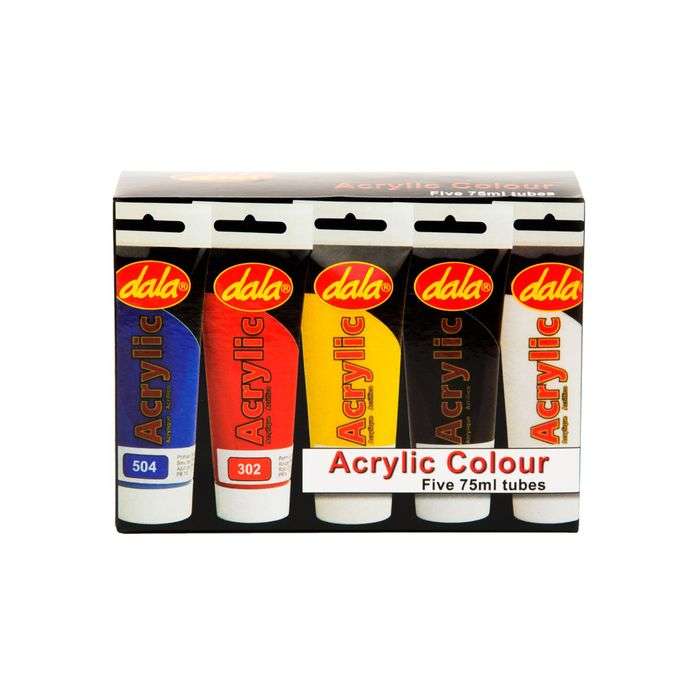 Dala Acrylic Paint Set 5 x 75ml