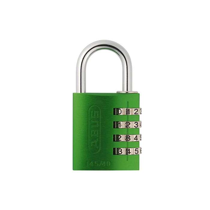 Abus 145 Series Green Aluminium Combination Padlock 40mm