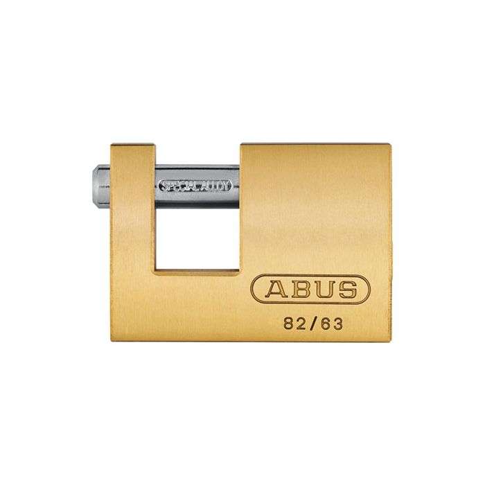 Abus 82 Series Brass Monoblock Padlock 63mm