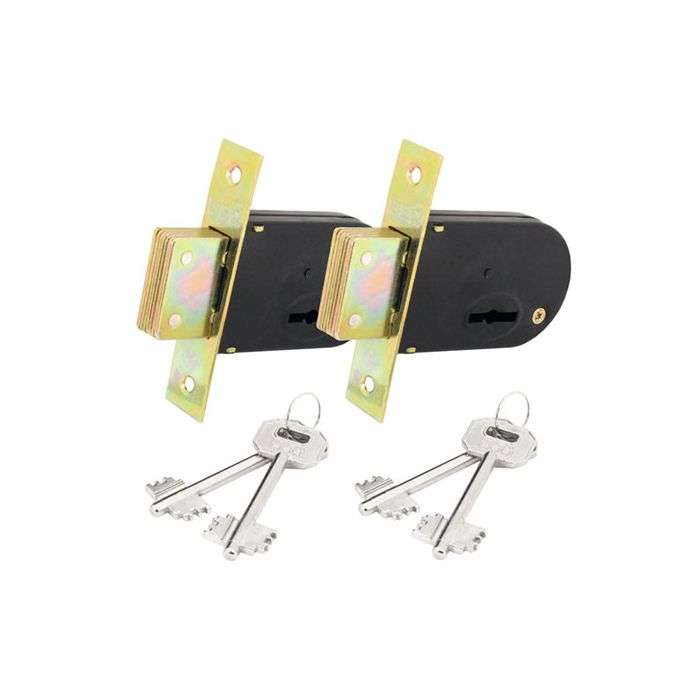 BBL Elzette Deadbolt Gate Lock - 2 Pack