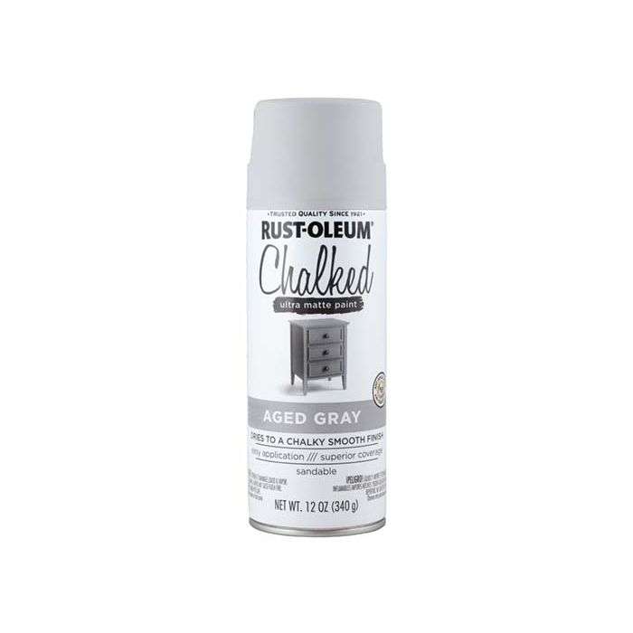 Rust-Oleum Chalked Ultra Matt Spray Paint 340g - Charcoal