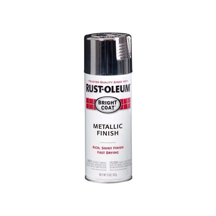 Rust-Oleum Bright Coat Metallic Spray Paint Chrome 312g