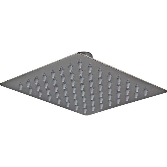 Icon Black Stainless Steel Square Shower Rose 150mm C390SQ-6SS