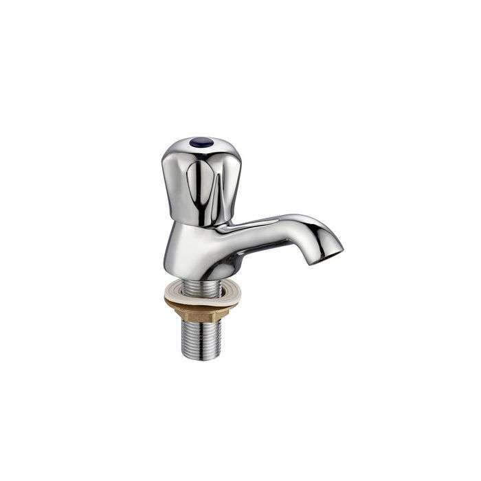 Icon Red Chrome Plated Taurus Pillar Tap 15mm