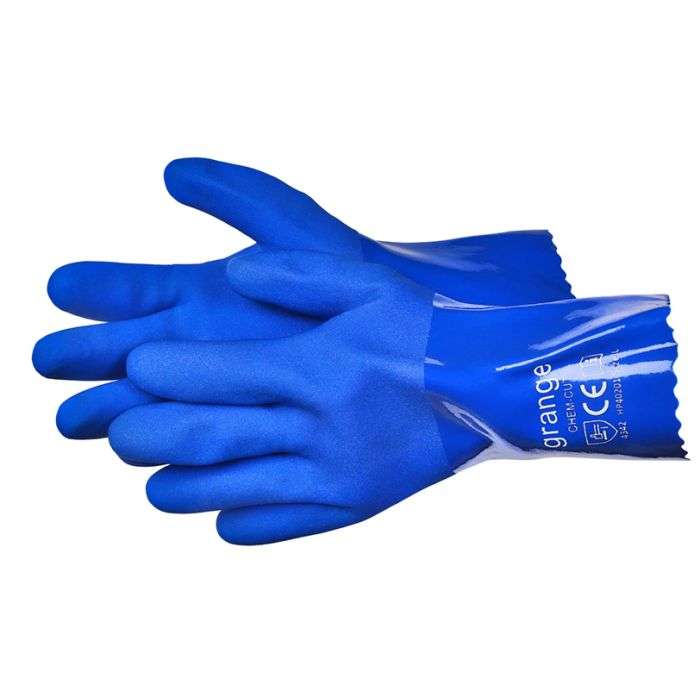 Grange Open Cuff Chemical PVC Gloves Size 10
