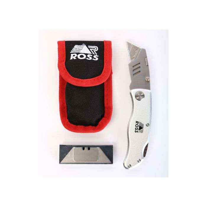 Ross Folding Utility Knife With Pouch F4000