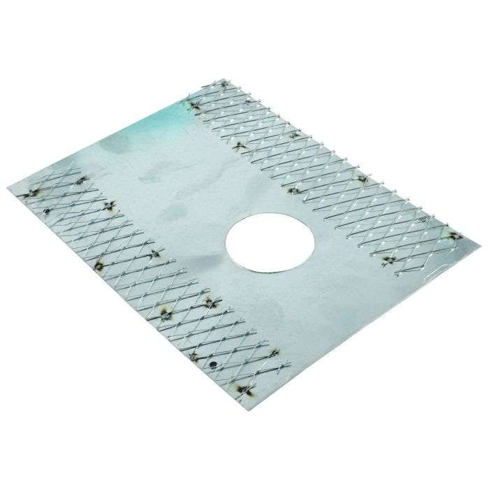 Light Galvanized Cover Plate Fitting Large 65mm