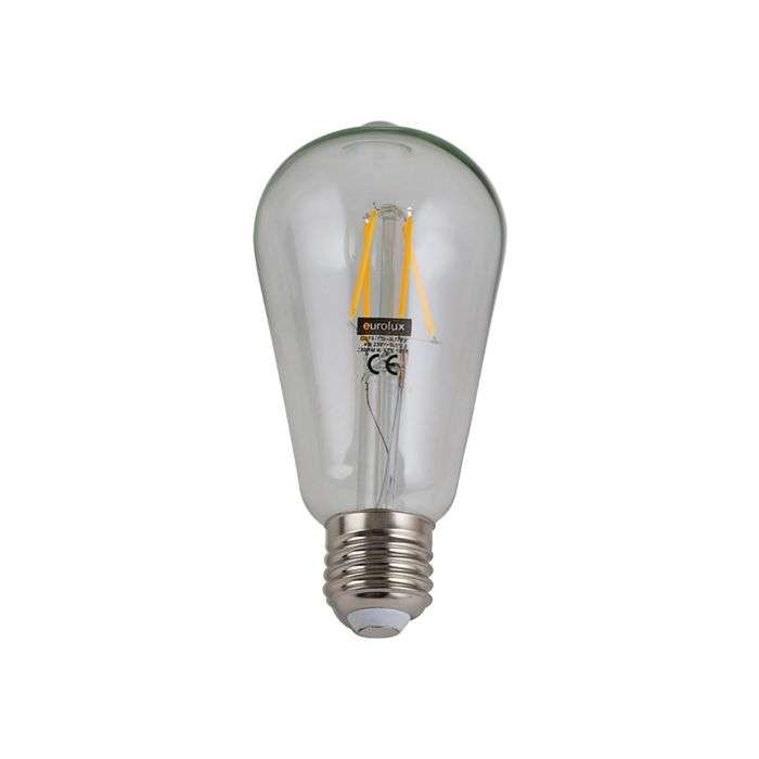 Eurolux 4W Warm White E27 LED Filament Pear Lamp