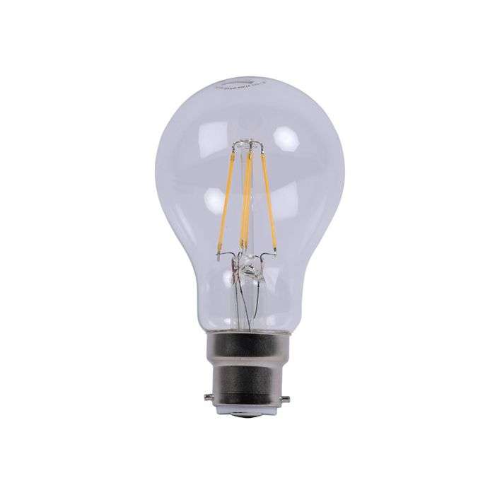 Eurolux 4W Warm White B22 LED Filament A60 Lamp