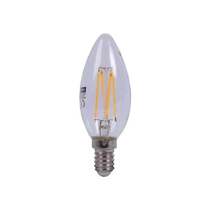Eurolux 4W Warm White E14 LED Filament Candle Lamp