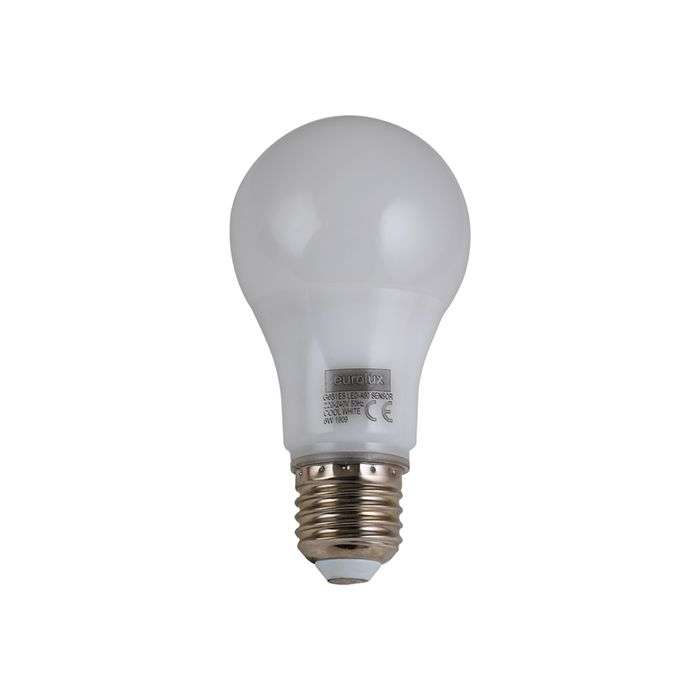 Eurolux 6W Cool White E27 LED Ultrasonic Day & Night Sensor Lamp