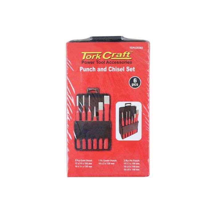 Tork Craft 6 Piece Punch & Chisel Set