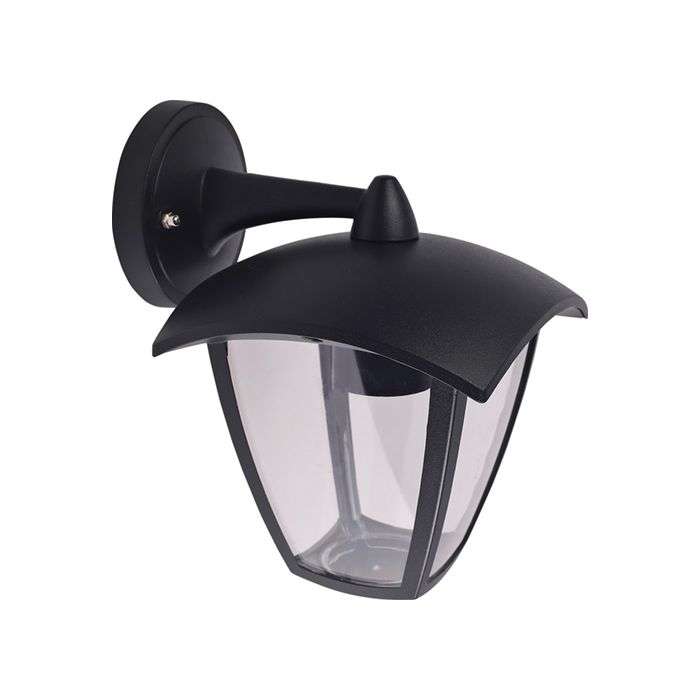 Bright Star Black 4 Panel Down Facing Lantern
