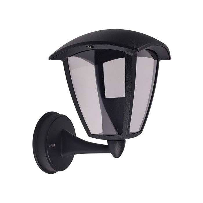 Bright Star Black 4 Panel Up Facing Lantern