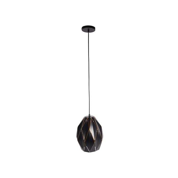 Bright Star Black Metal Pendant Light