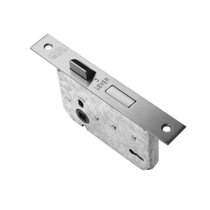 QS Stainless Steel 3 Lever Mortice Lock