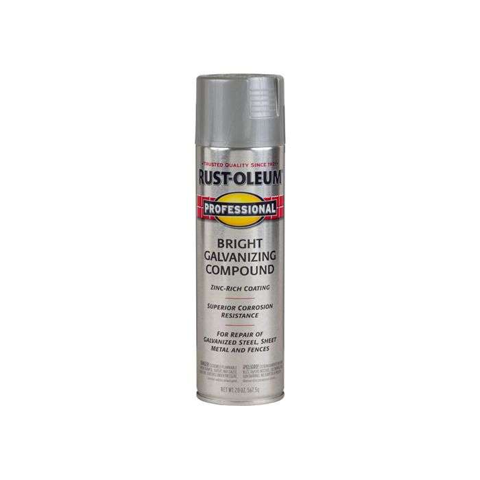 Rust-Oleum Professional Bright Galvanizing Compound Spray Paint 567g