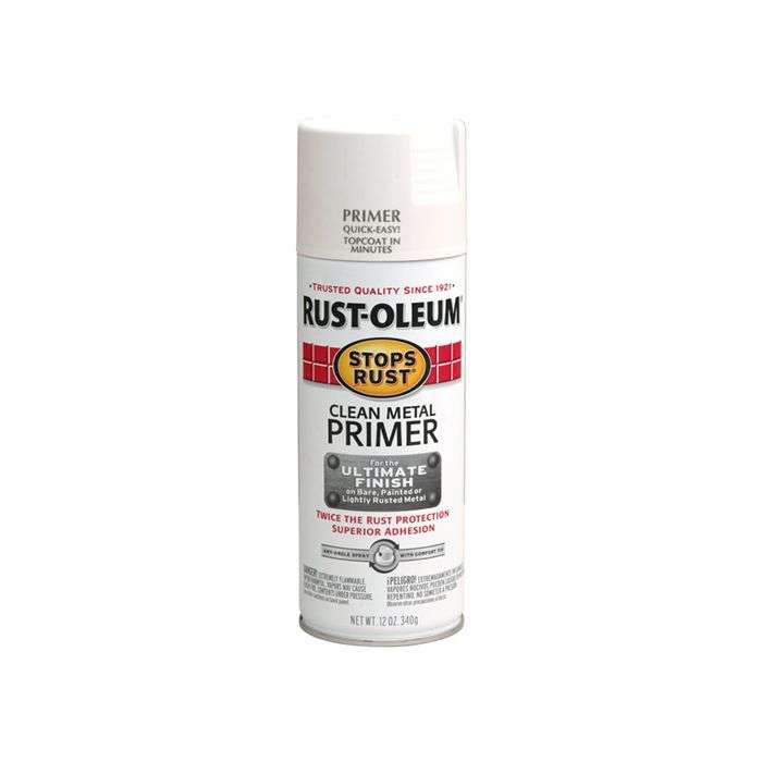 Rust-Oleum Stops Rust Clean Metal Primer Spray Paint 340g