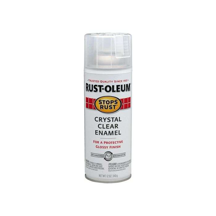 Rust-Oleum Stops Rust Gloss Protective Enamel Spray Paint Clear 340g