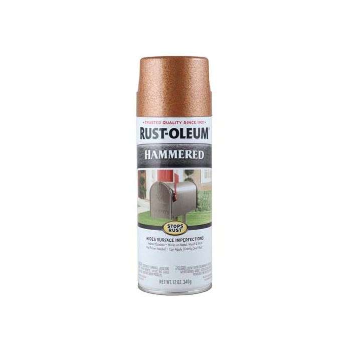 Rust-Oleum Stops Rust Hammered Spray Paint 340g - Brown