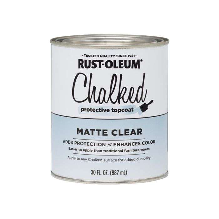 Rust-Oleum Chalked Protective Topcoat Matte Clear 887ml