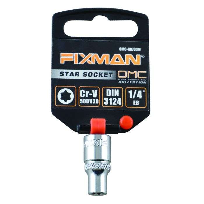 Fixman 1/4" Drive 6 Point E-Socket E6