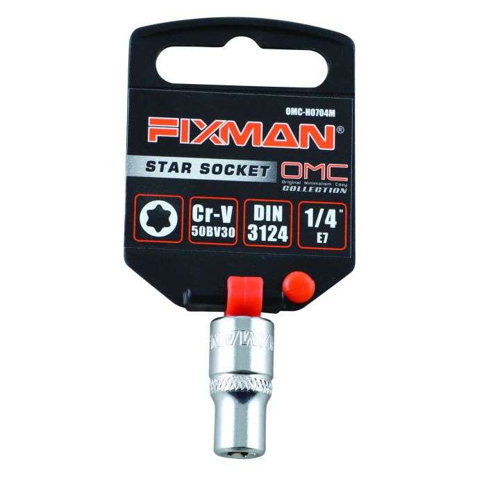 Fixman 1/4" Drive 6 Point E-Socket E7