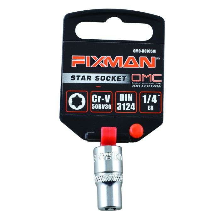Fixman 1/4" Drive 6 Point E-Socket E8