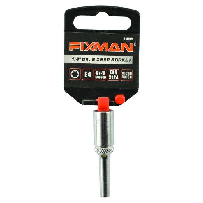 Fixman 1/4" Drive E-Deep Socket E4