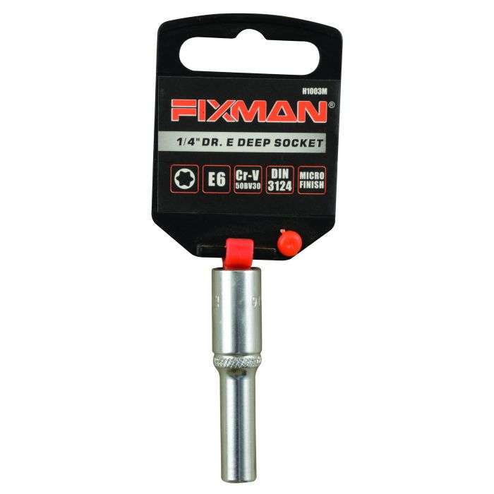 Fixman 1/4" Drive E-Deep Socket E6