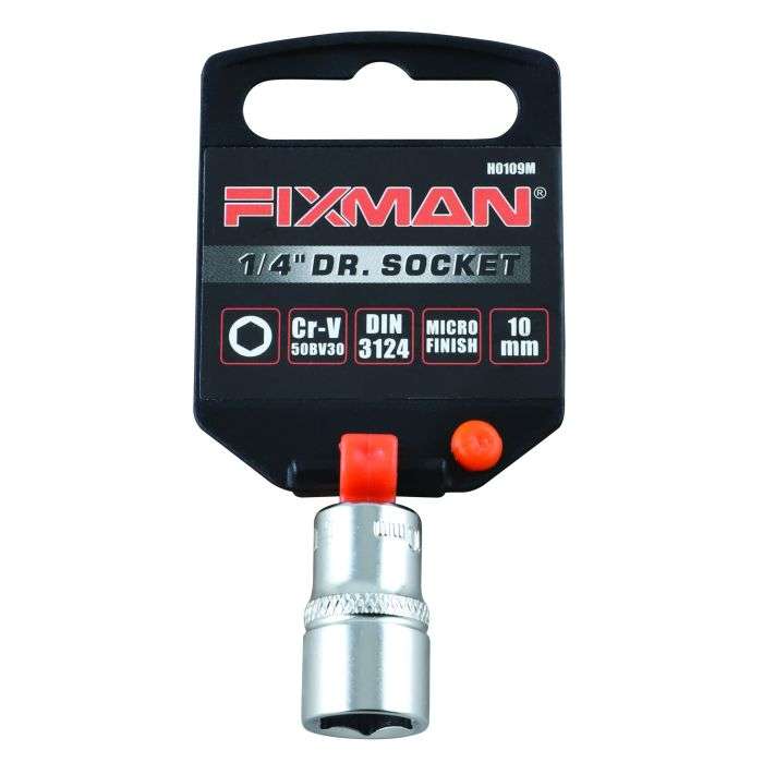 Fixman 1/4" Drive Hex Socket 10mm