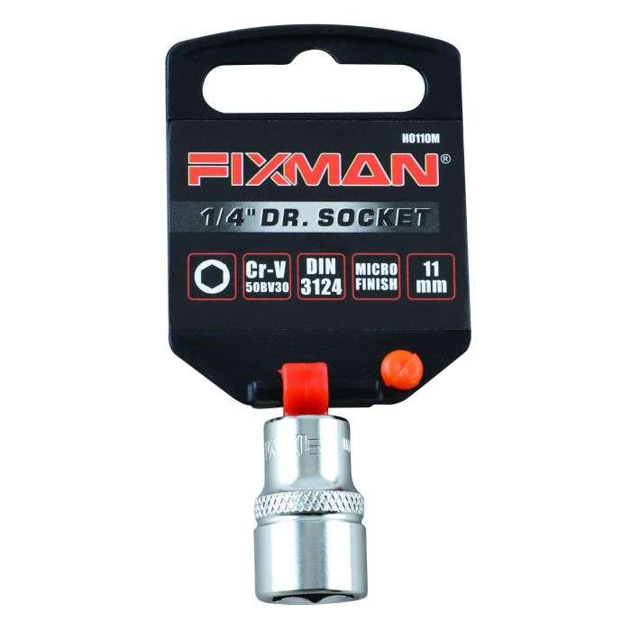 Fixman 1/4" Drive Hex Socket 11mm