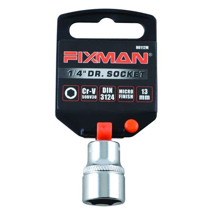 Fixman 1/4" Drive Hex Socket 13mm
