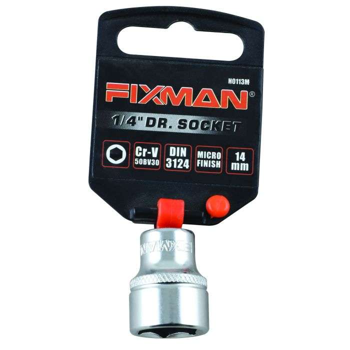 Fixman 1/4" Drive Hex Socket 14mm