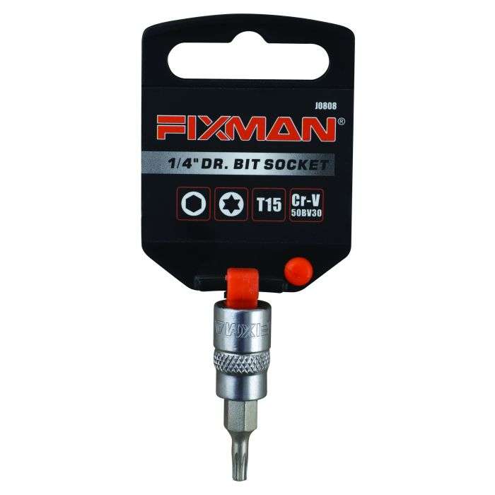 Fixman 1/4" Drive Dr. Bit Torx Socket T15