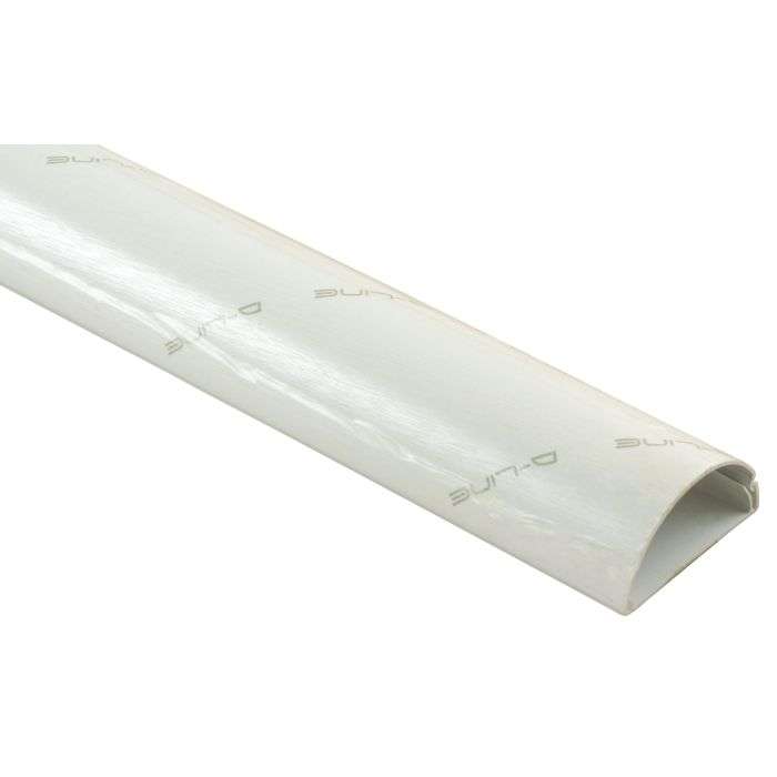 White Sphere D-Line Trunking 50 x 25mm x 1m