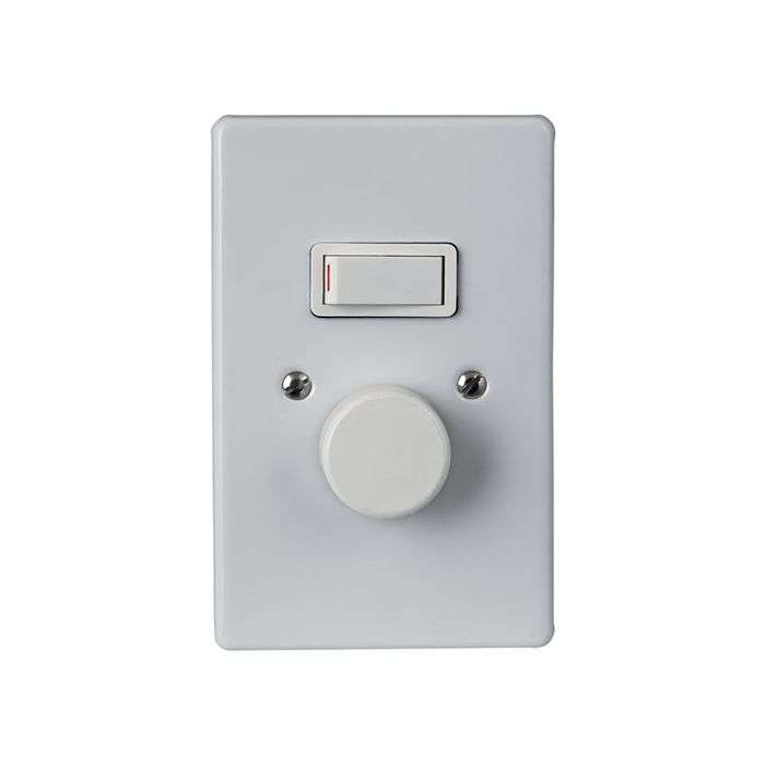 Crabtree Classic White 1-Lever With Rotary Dimmer Light Switch 600W 2x4