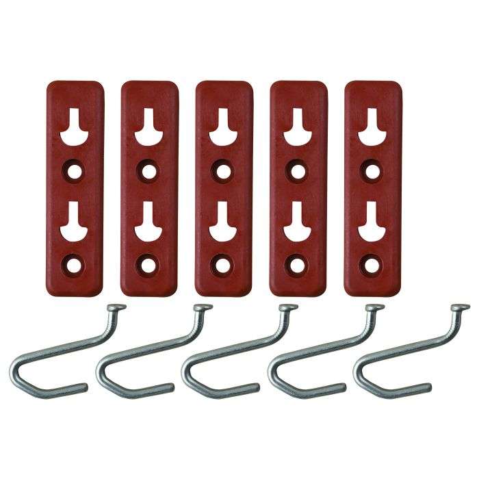 Pool Net Hooks With Terracotta Plates - 5 Pack