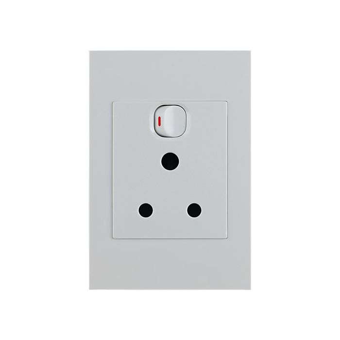 Lesco Pipelli Quad White Single RSA Wall Socket 2x4