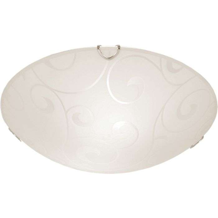 Bright Star Frosted Pattern Glass Ceiling Light 300mm