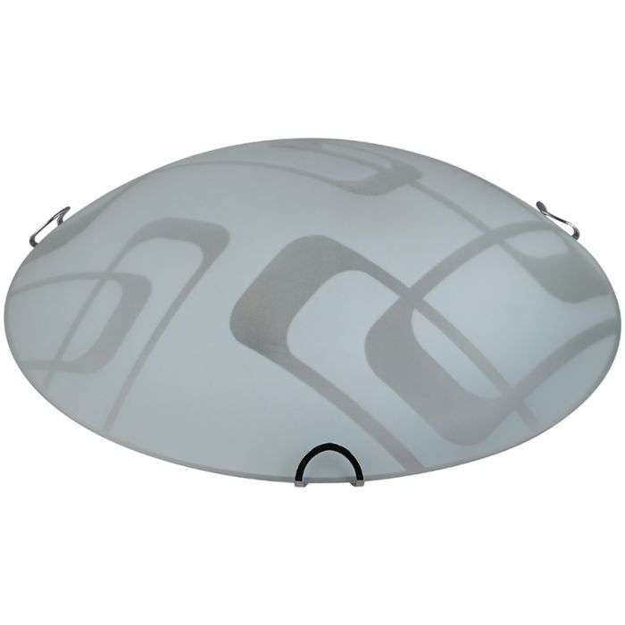 Bright Star Patterned Frosted Glass Ceiling Light 300mm
