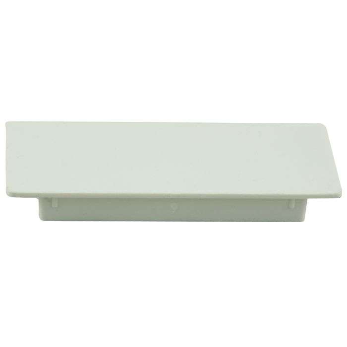 White PVC Trunking Stop End 100 x 40mm