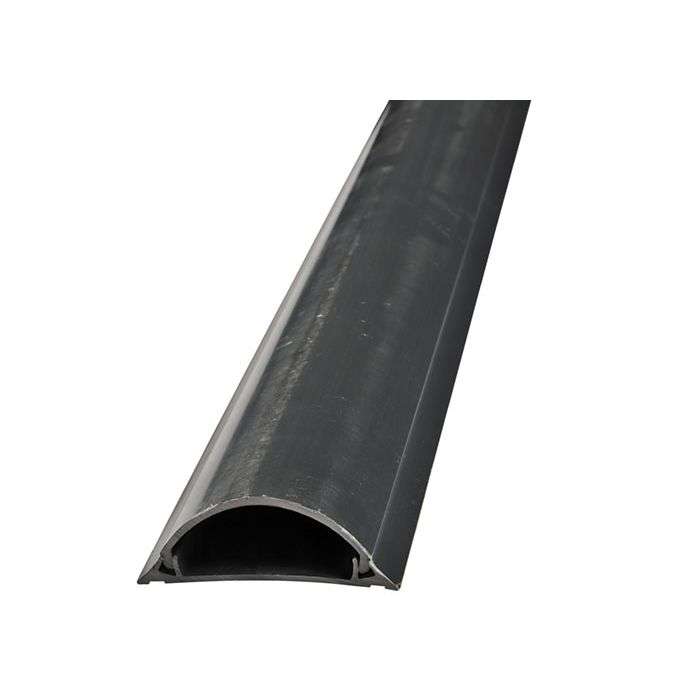 Grey PVC Half Moon Trunking 70 x 20mm x 2m