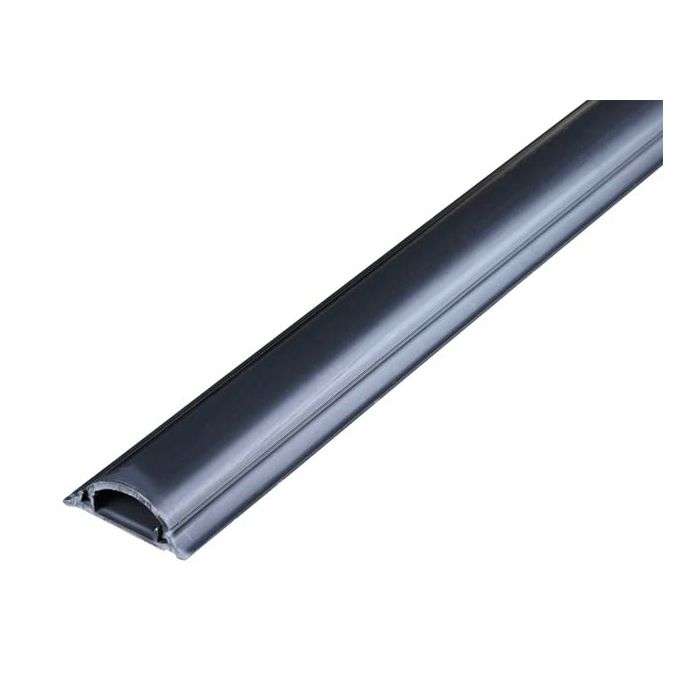 Grey PVC Half Moon Trunking 50 x 15mm x 2m