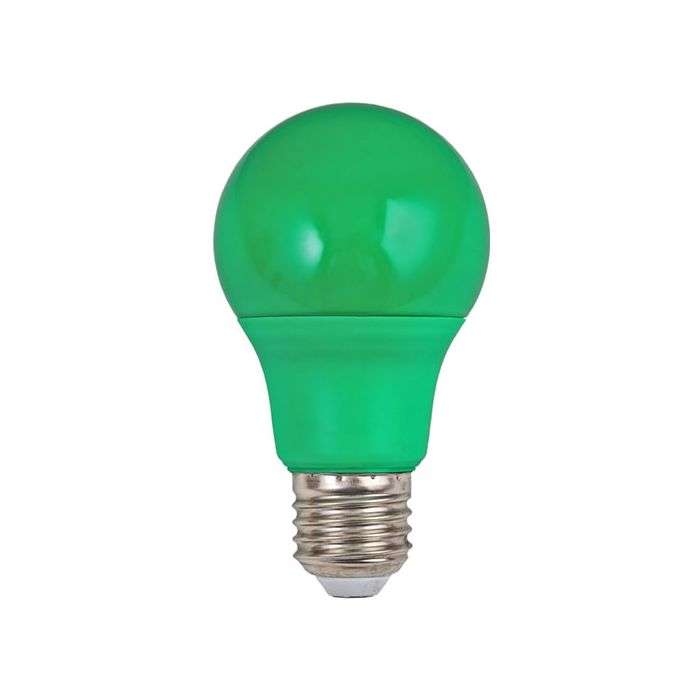 Eurolux 7W Green E27 LED A60 Lamp