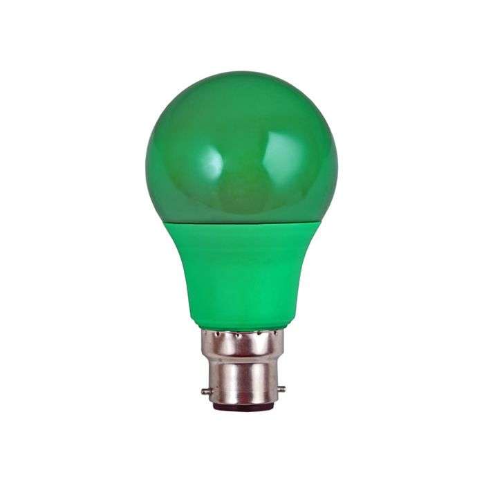 Eurolux 7W Green B22 LED A60 Lamp