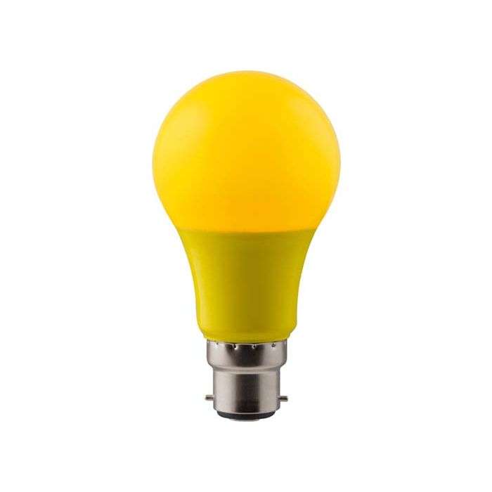 Eurolux 7W Yellow B22 LED A60 Lamp