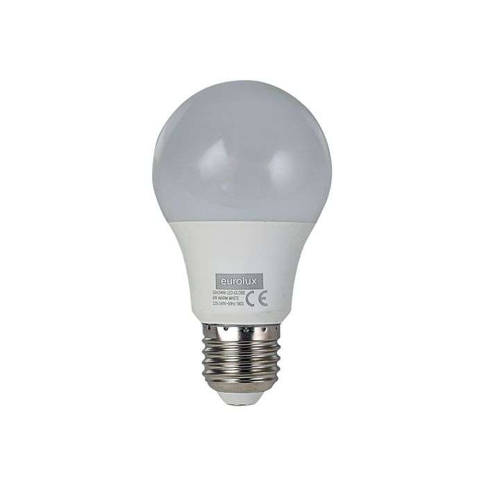 Eurolux 6W Warm White E27 LED Opal A60 Lamp