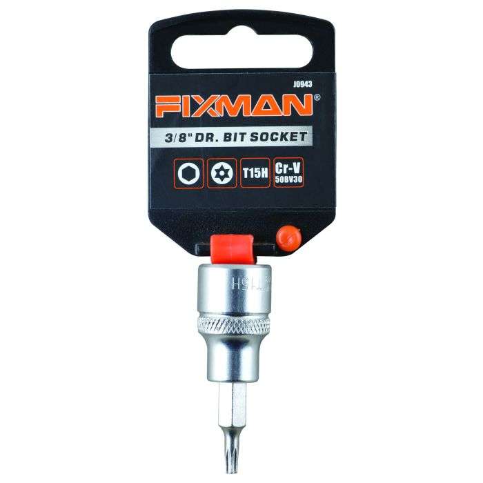 Fixman 3/8" Drive Dr. Bit Security Torx Socket T15H