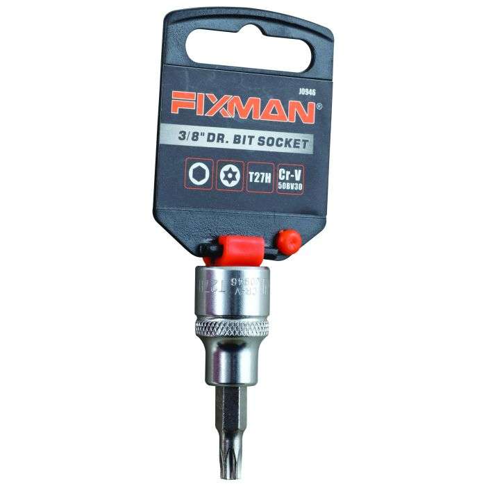 Fixman 3/8" Drive Dr. Bit Security Torx Socket T27H